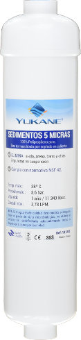 Filtro Sedimentos 5 micras Osmosis Inversa Compacta